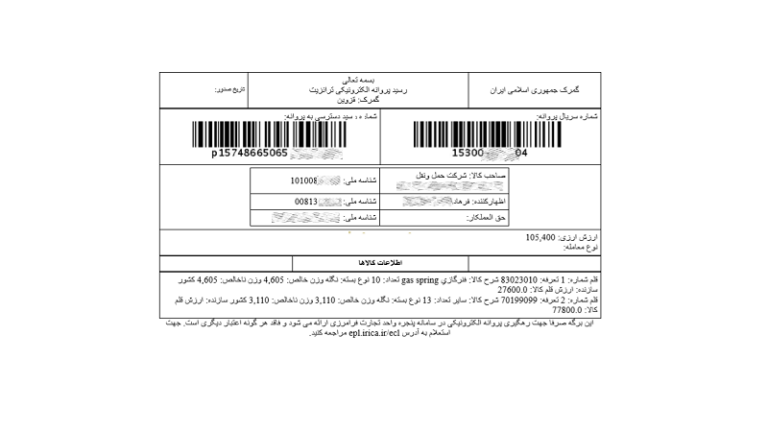 پته گمرکی چیست؟